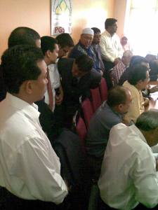 di antara wakil NGO Islam yang hadir untuk sidang media pagi tadi